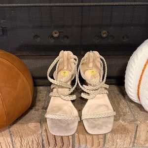 Joie Cream Braided Women's Sandals